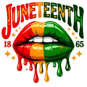 Juneteenth DTF Transfer for T-Shirts - Vibrant Design with 1865 and 1865 Text - Perfect for Customization