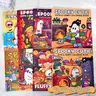 Cute Ghost Theme Stress Relief Coloring Book Set, Thick Lines Simple Patterns, Doodle Notebook, Doodle Books, Perfect Gift for Daily Leisure
