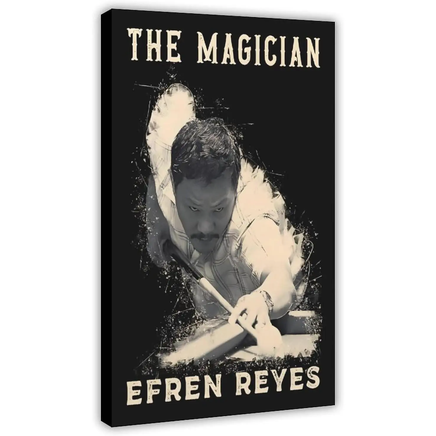 Efren Reyes Billiards Legend Canvas Poster - Artistic Wall Art Prints, Artwork for Bedroom & Living Room Home Decor Aesthetic Murals