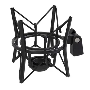 LyxPro MKS1-B Condenser Spider Microphone Shockmount, Anti Vibration and Isolation - Black