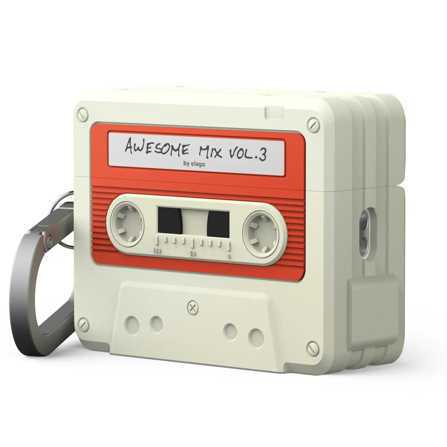 elago Retro Silicone Cassette Tape Case - Audio Accessory for AirPods Pro 3 with Enhanced Protection
