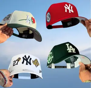 New Era MLB 59FIFTY Snapback Cap - NY Yankees/LA Dodgers Anniversary Patch, Unisex Classic Sport Streetwear Adjustable Collectible Sports Headwear