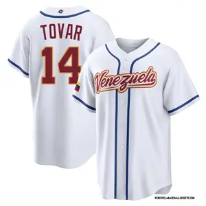 Venezuela Baseball Men's Ezequiel Tovar 2026 World Classic Home Stadium Jersey, Casual Baseball Jersey Shirt – Unisex Sportwear Button Down Tee