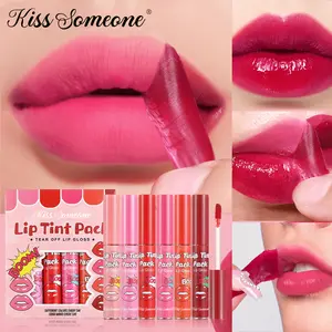 6-Color Lip Stain Set, Long-Lasting & Moisturizing, Smudge-Proof & Transfer-Resistant, High Pigmentation for Full Coverage, Cute Gift, Lip Kit