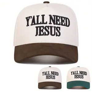 Unisex Letter Embroidered Patchwork Five-sided Baseball Cap Outdoor Adjustable Sunscreen Leisure Hat Spring Autumn Travel Tourism Beach Vacation