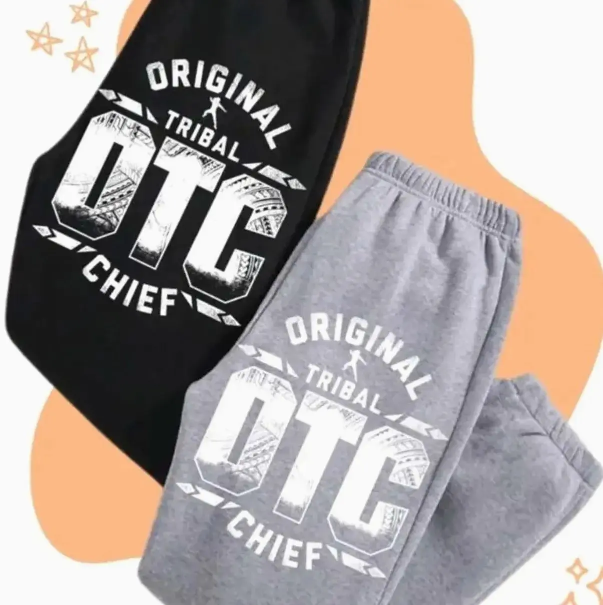 WWE Roman Reigns OTC Sweatpants - Unisex Tribal Chief Design for Men & Women - Comfortable & Stylish Casual Wear - Perfect Gift for Fans, Trending 26 F E