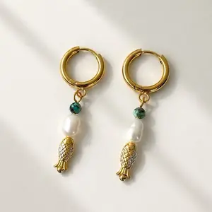 Fish Drop Earrings