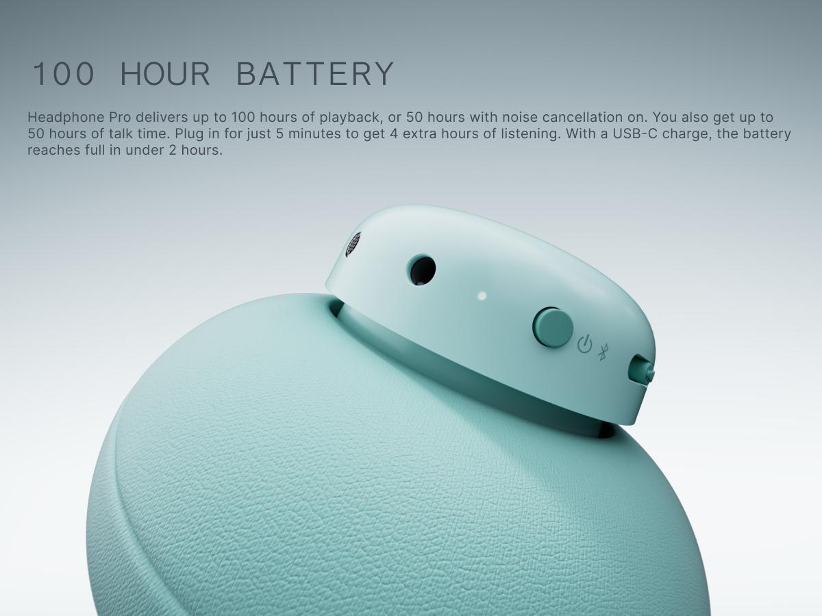 CMF Headphone Pro Wireless Modular Over-Ear Headphones with ANC, Hi-Res LDAC, 100H Battery & Fun Controls