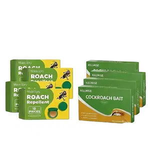 MoonSpry Roach Repellent Gel Bait Pack & Killmise Cockroach Bait Easy Application for Home Apartment Roach Control Long-lasting Effect Fast-Acting Cockroach Gel Bait Kit
