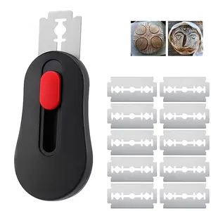 Magnetic Bread Knife with Detachable Blades, 10 Pieces, Ideal for Making Sourdough Bread and Baking, Dough Scoring Tool, Baking Tools