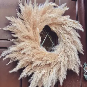 Handmade pampas grass wreath