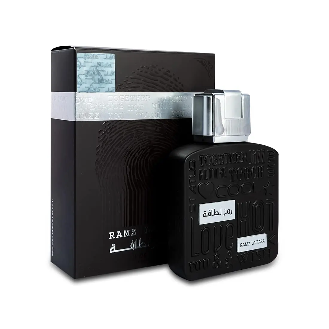 Lattafa Ramz Silver for Unisex Eau de Parfum Spray, 3.4 Ounce / 100 ml
