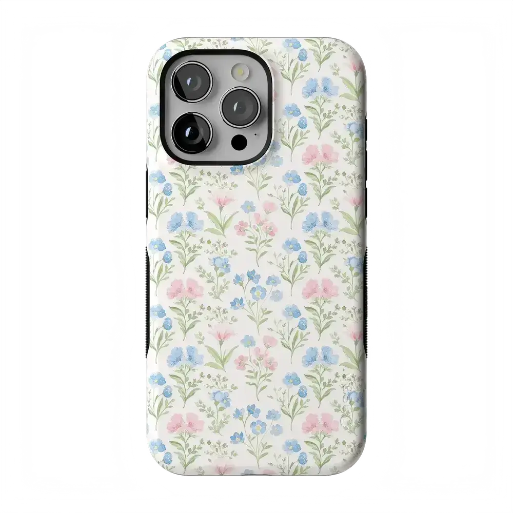 Casely iPhone 14 Pro Case | Sunday Best | Pastel Garden | Bold Protective Design | Compatible with MagSafe