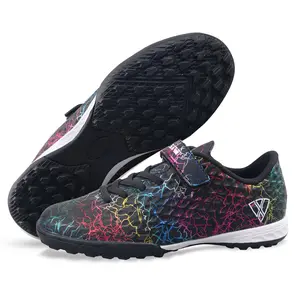 Zodiac Velcro Junior Turf Soccer Shoes - Black