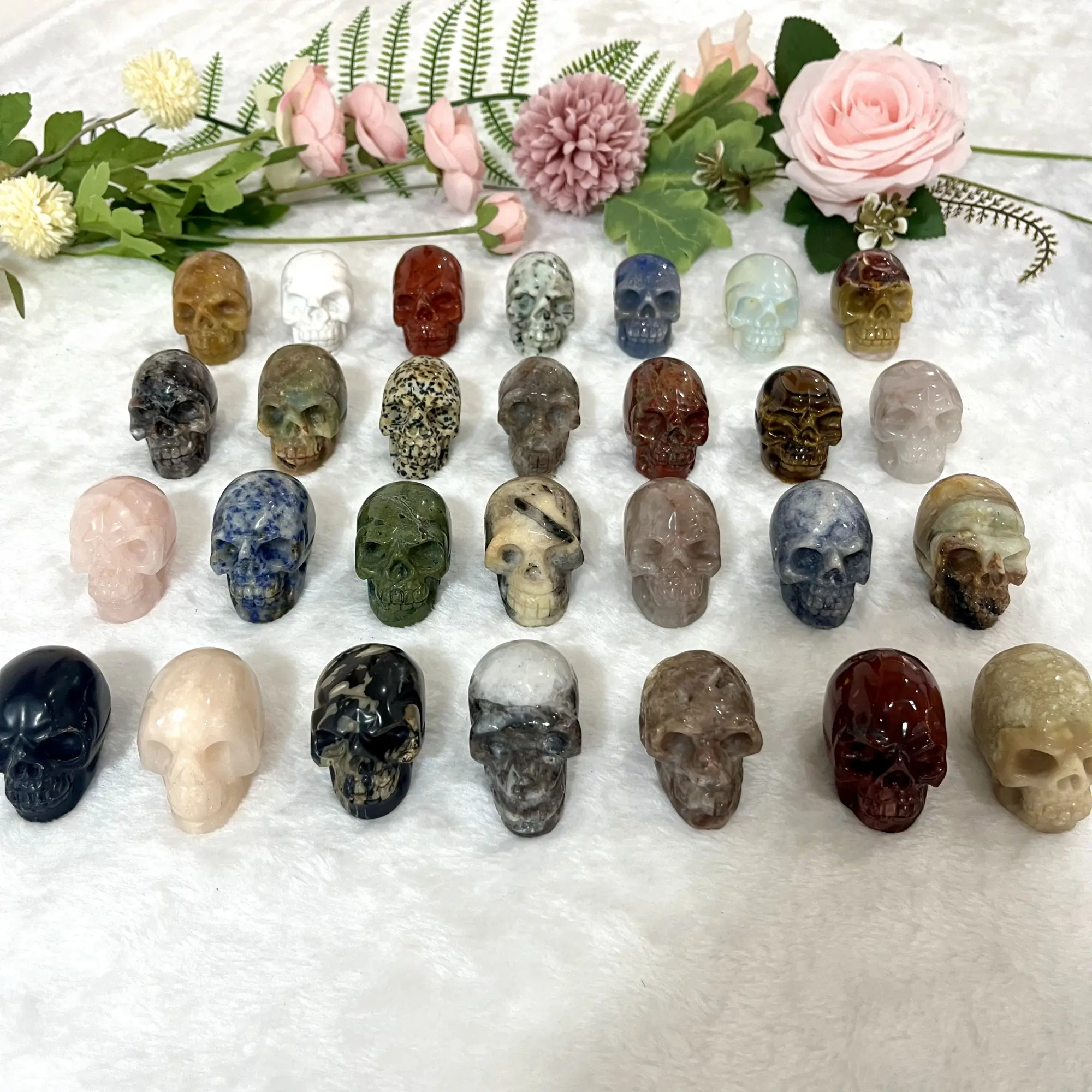 10PCS Different Maerail Skull Crystals From IG Crystal