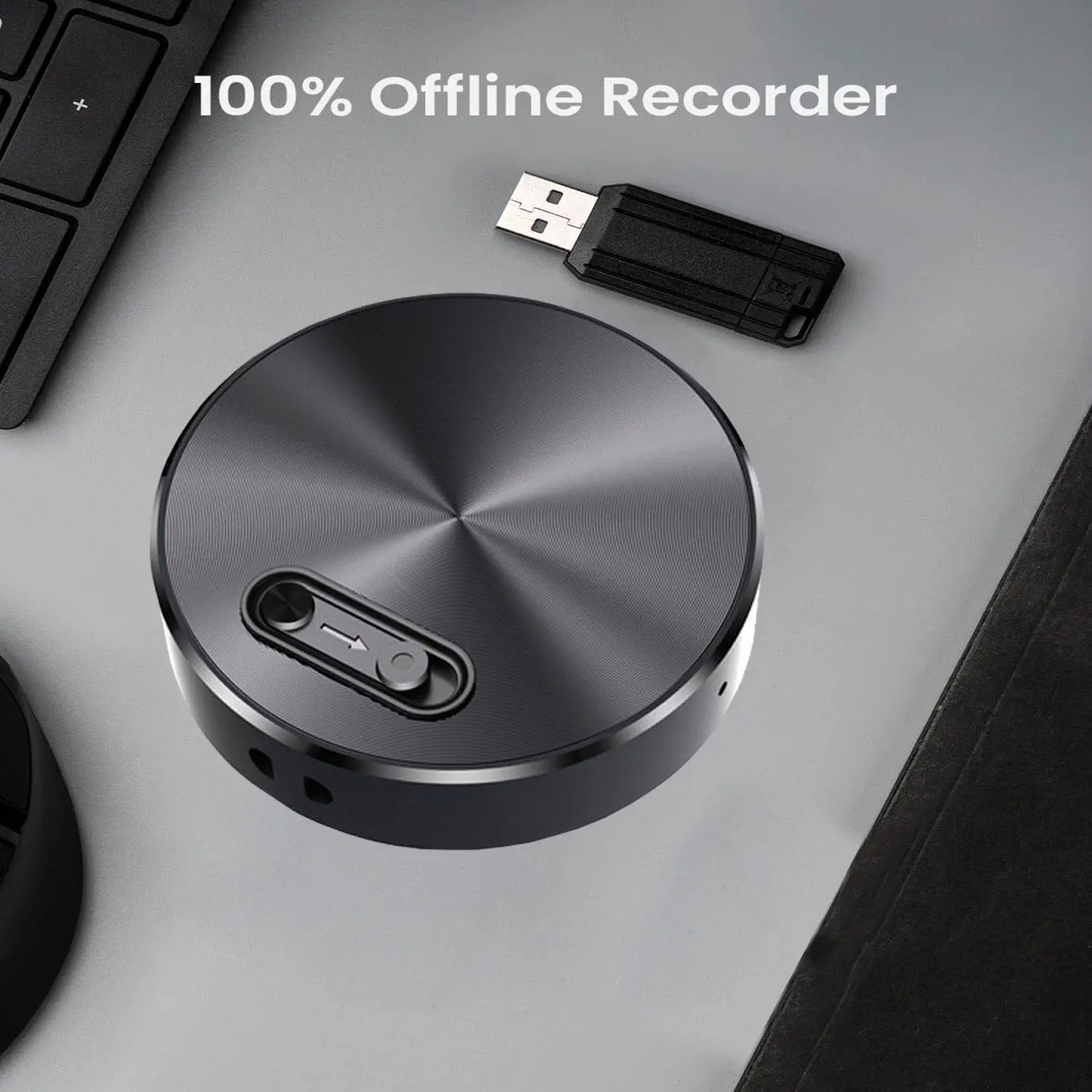 Smart Voice Recorder - One-touch recording and saving, ultra-clear sound quality, intelligent noise reduction, long-lasting battery life
