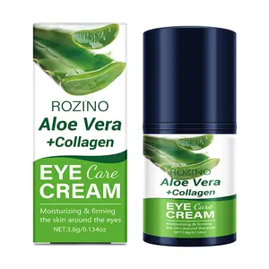 【Ten pack is cheaper】ROZINO Aloe Vera+Collagen Eye Cream for Targeted Care - Soothing & Hydrating Formula for the Delicate Eye Area - 3.8g/0.134oz