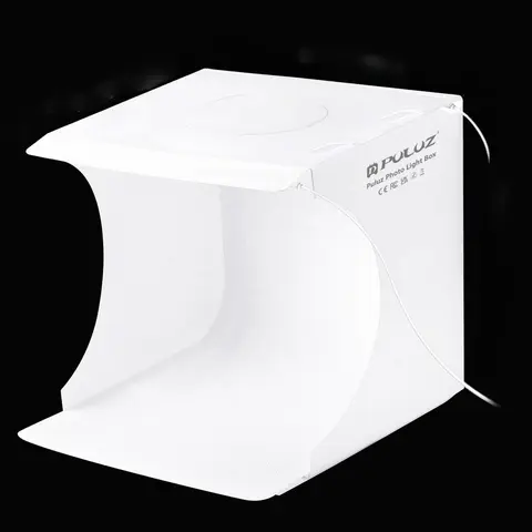 Portable Foldable Photography Studio, LED Light Soft Light Photography Backdrop with 1count Micro USB Cable & 6counts Background Cloth, Professional Camera Accessories for Home & Outdoor Use