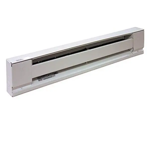 TPI E2915-072SW 6 ft. White Baseboard Heater, Aluminum, 14 lbs, 60°C, Full Length Wireway, High-Quality Modern Household Appliance