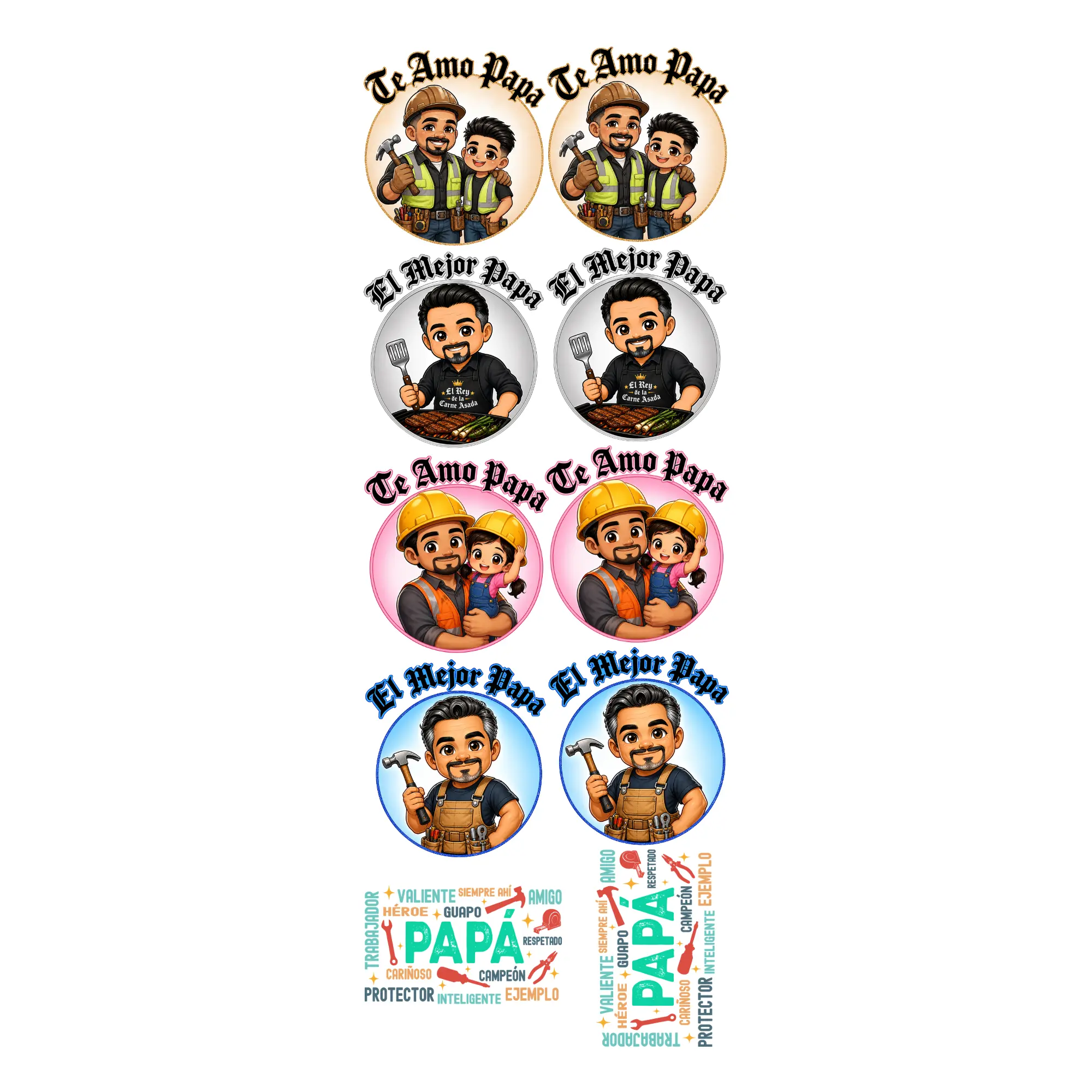 G51 Te Amo Papa Gangsheet for 10 transfers