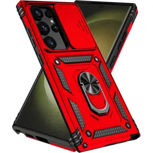Phone Case for Samsung Galaxy S26 S25 S24 S23 S22 S21 S20 Ultra FE A36 A35 A16 A15 A14 # 4G/5G Case with Kickstand and Slide Camera Cover [ Military-Grade ] Full Body Drop Tested Protective Cover