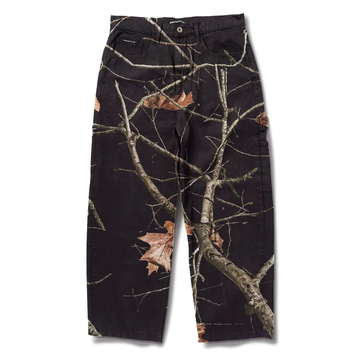 PRIMITIVE APPAREL Men's Cotton Duck Canvas Pants, Night Owl Carpenter Style for Casual Skateboarding, Fabric, Menswear, Trouser, Mid Waist, All Seasons, Machine Washable