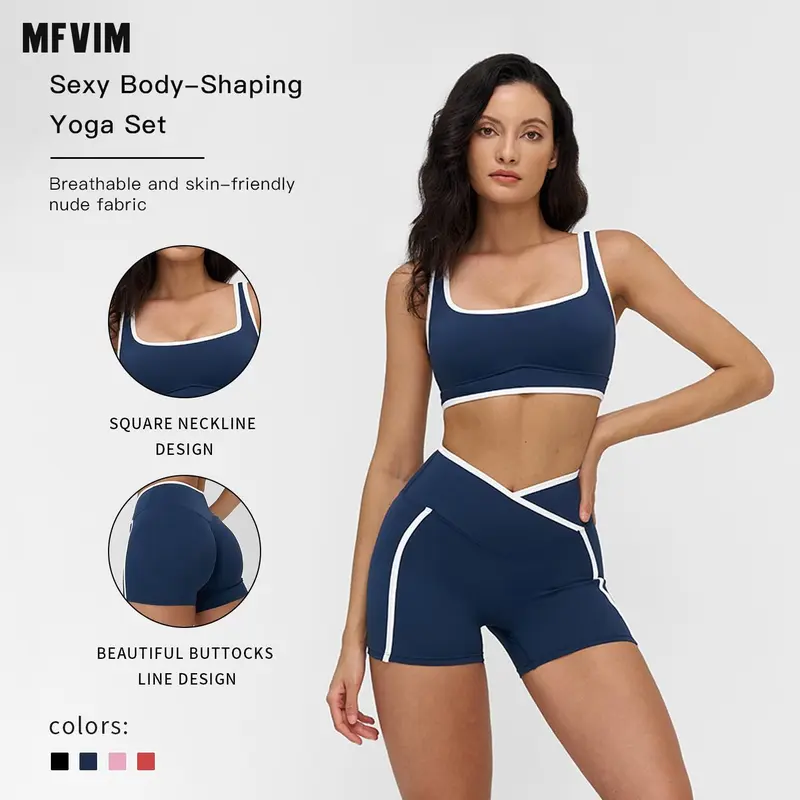 Women's Solid Backless Crop Camisole Top & Shorts Sports Set - Stretchable Activewear for Indoor & Outdoor Wear,back to school,back to school haul