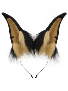 Cute Plush Animal Ear Headband, Party Performance Accessory, Dachshund Ears Design, Fashion Hair Band for Women & Girls, Headbands On Forehead