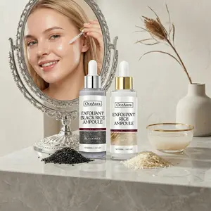 100ML Rice Brightening Exfoliating Liquid, FacialCleansing Peeling Ampoule Softens Skin, FaceSerum for Radiant Complexion