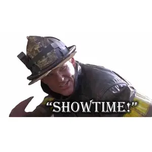 Firefighter Window Decal - 5" x 3" Showtime Steven Fire Department Window Sticker