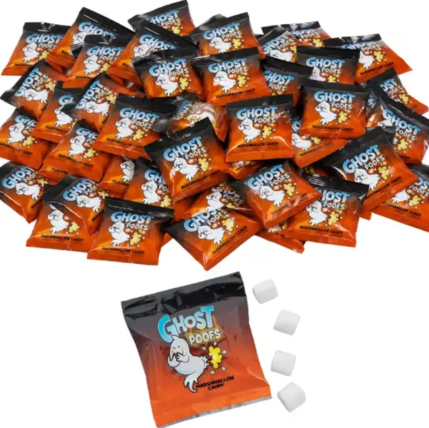 10.67 oz. Ghost Poofs Vanilla-Flavored Marshmallow Treat Packs - 36 Pc.