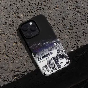 The Climber V1 Glossy Tough Case Polucarbonate - Ultra Durable iPhone Cover, Men Gift