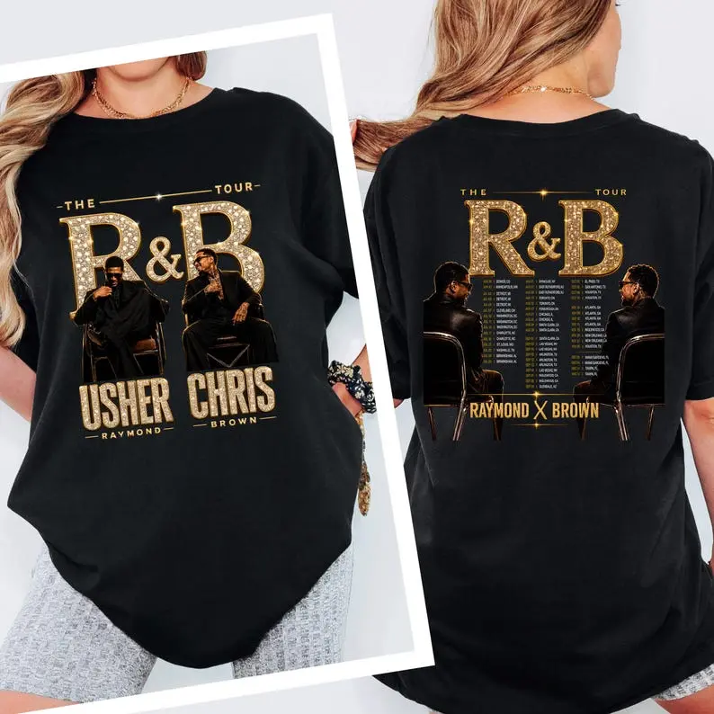 Retro CB-Raymonds 26 Music Tour Double Side Tshirt, R N B Music Tshirt, Music Tour Tee, RnB Tour Shirt