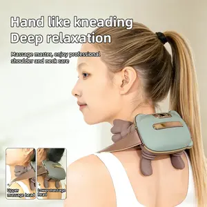 Bioheating Massage Master, Neck and Shoulder Massager, Wireless Portable Electric Acupressure 4D Massage, Simulated Hand Design