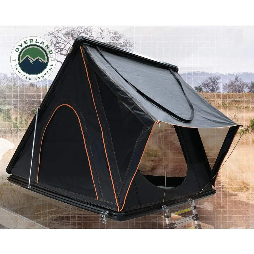 Roof Top Tent Mamba 2 Side Load Aluminum Black Shell Grey Body