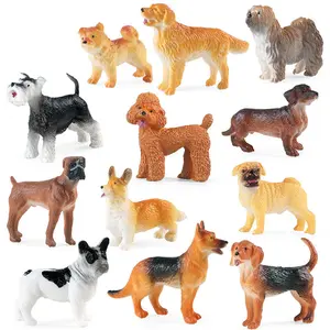 12 Mini Dog Animal Model Toys Figures Set, Realistic Design for Kids & Adults, Perfect Gift for Birthdays, Parties, or Daily Playtime