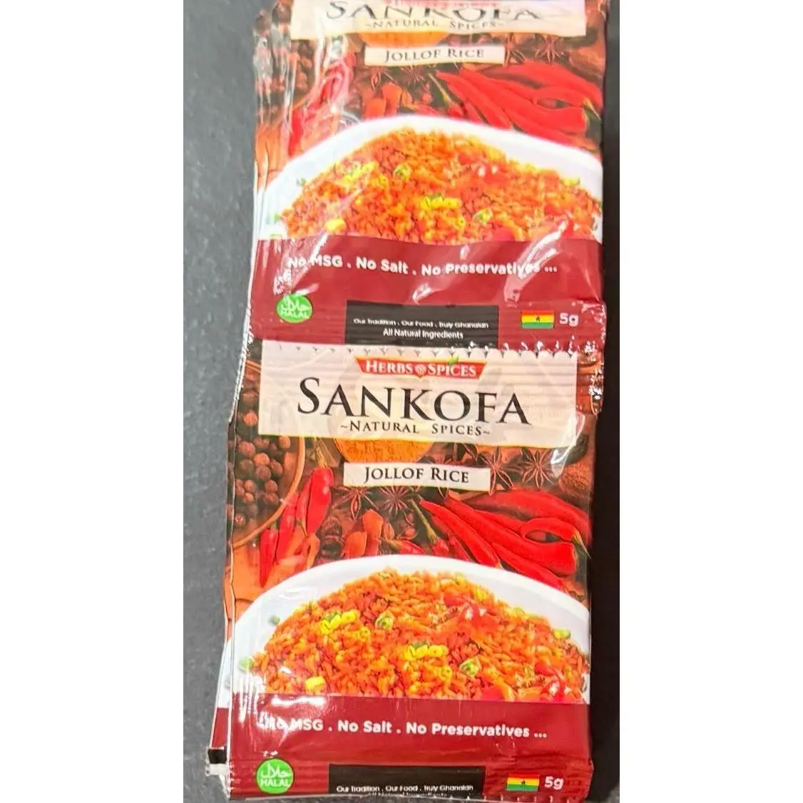 Sankofa Jollof Natural Spices - 20 Satchets
