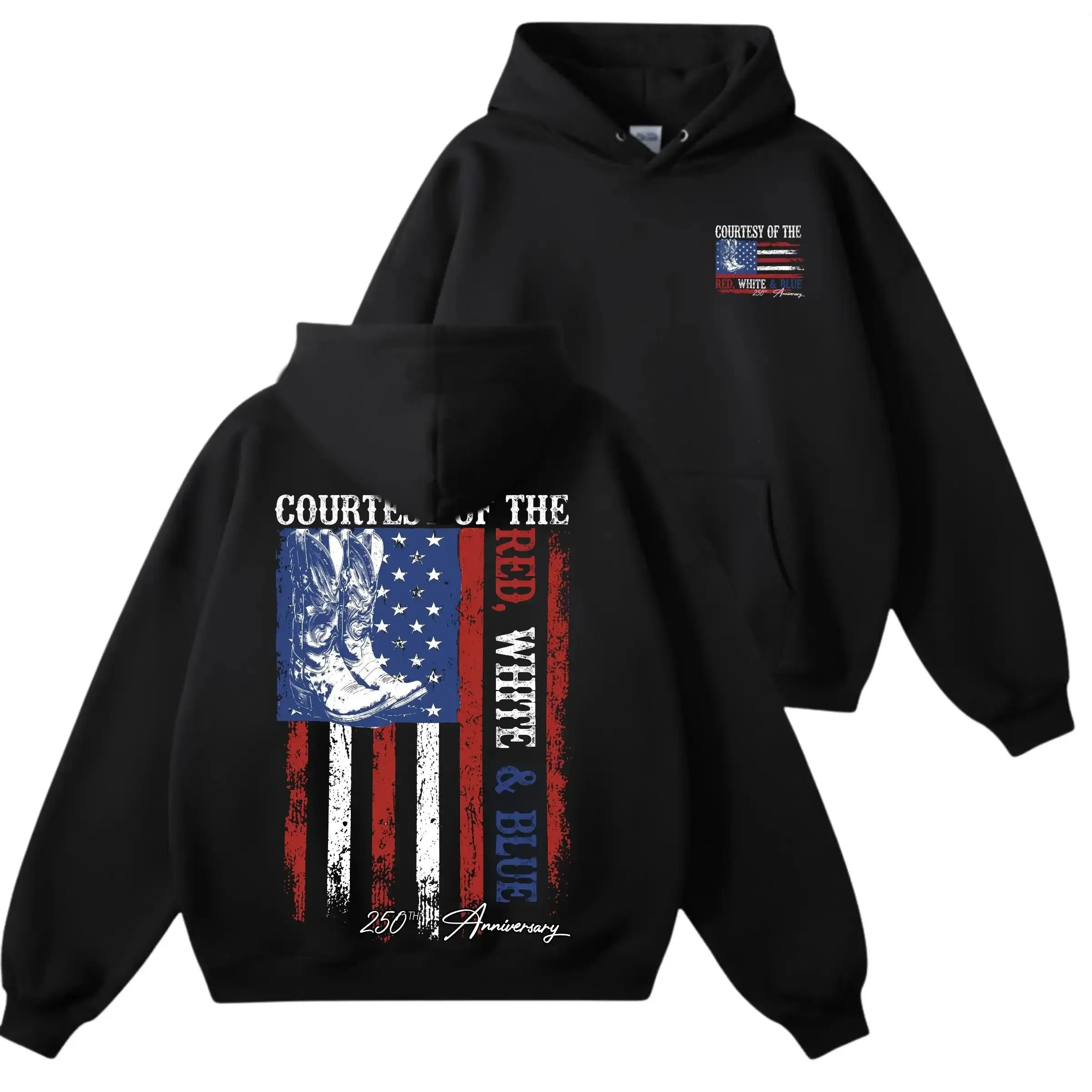 Courtesy Of Red White And Blue 250th Anniversary Flags Shirt, Vintage Country Music Shirt, Retro Western Sweatshirt Hoodie, Country Merch Tee, Patriotics Gift For Fans, MADE IN USA