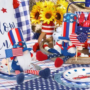 2Pcs 4th of July Gnomes Patriotic Gnomes Decorations, American Independence Day Decor, Fourth of July Decoration 4th of July Decor
