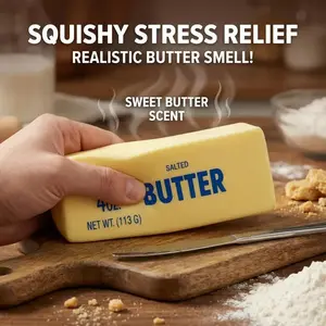 Super Soft Squishy Butter Stick, Stress Relief & Anti-Anxiety Fidget Item for Classic & Novelty Toy Enthusiasts