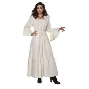 Peasant Chemise Dress - Renaissance Medieval - Cream - Costume - Adult - 2 Sizes