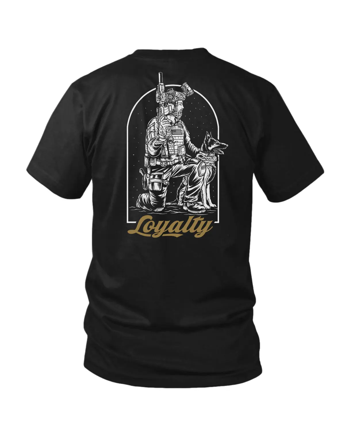 SAVAGE TACTICIANS Men's Loyalty Premium Black Graphic T-Shirt - Menswear Tops, Short-Sleeve, Casual, Sharp Silk Screen Prints, Soft Featherlight Fabric, Shortsleeve, Tshirt, Round Neck, Tee