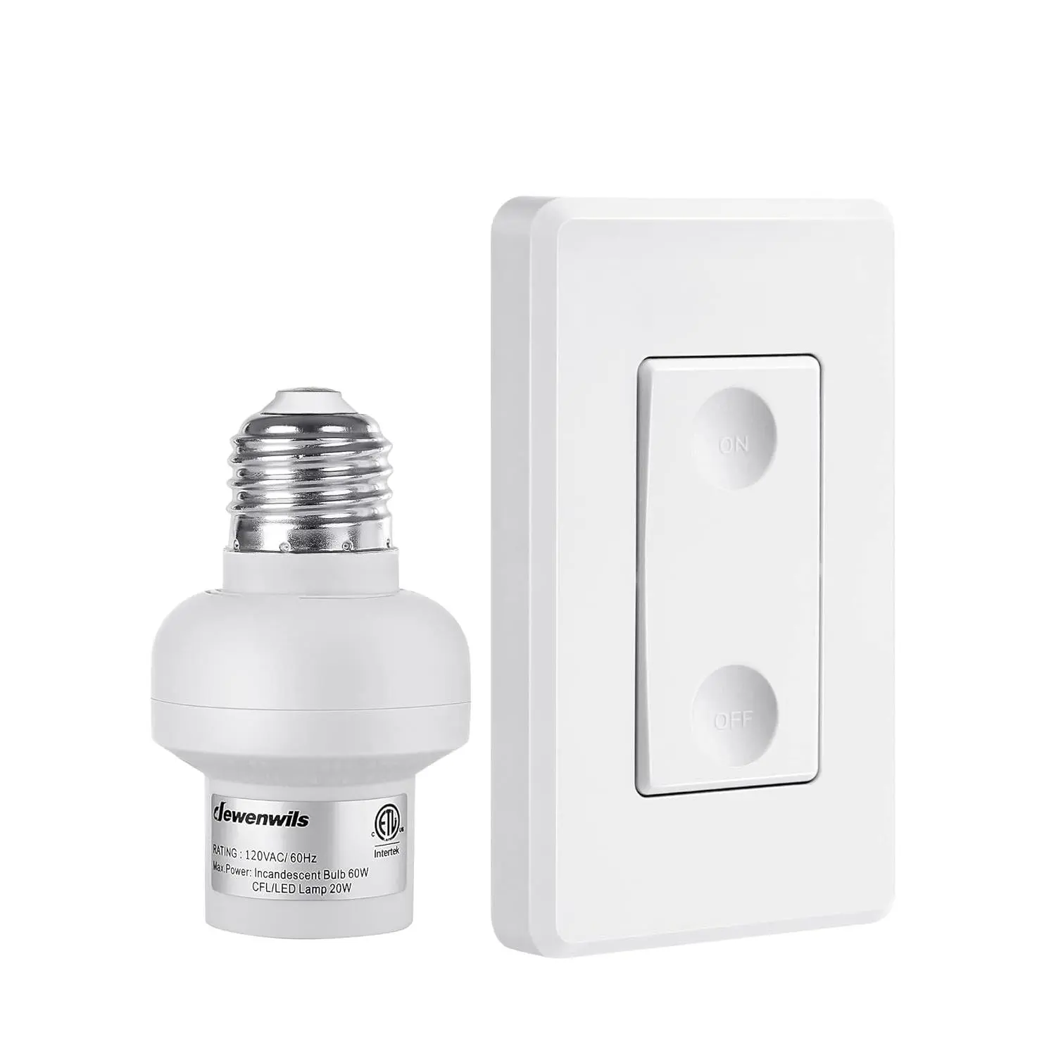 Remote Control Light Bulb Socket, Wireless Light Switch for Pull Chain ...