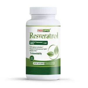 HYPERLIFE RESUPIO Resveratrol 500mg Liposomal NAD+ Supplement 800mg ResUP10 Complex for Anti-Aging Antioxidant Formula for Men Women 60 Capsules 30 Servings US