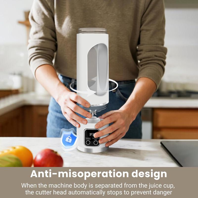 Ultimate Portable Blender Cup – Blend Smoothies, Shakes & Fresh Juice Anywhere! 2-in-1 Juicer & Ice Crusher, USB Rechargeable, Leak-Proof & Easy to Clean – Perfect for Gym, Travel & Dorm Life!