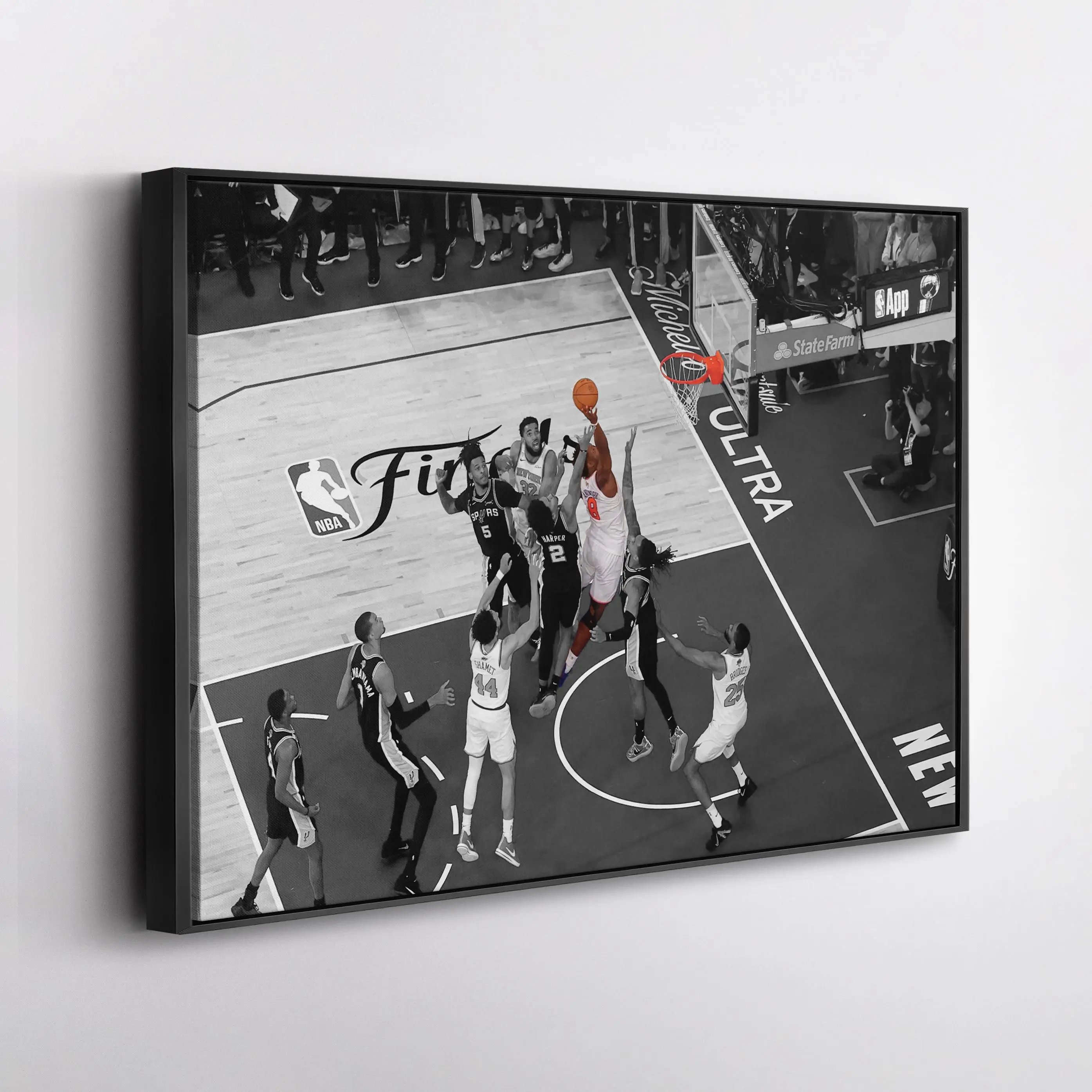 Og Anunoby Knicks Wall Art, Game Winning Putback Dunk Poster Vs Spurs, Finals Basketball Decor Gift