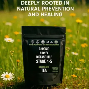 HELPS ALL STAGES & HELPS PREVENTION CHRONIC DISEASES  SPECIALIST MASTER HERBALIST  NATURAL HERBAL TEA- ENERGIZING  INTRACELLULAR LEVEL CLEANSING RESTORATIVE  ADVANCED ORGANIC HERBAL FORMULA STAGE  4-5 CHRONIC KIDNEY DISEASE HELP TEA Beverage
