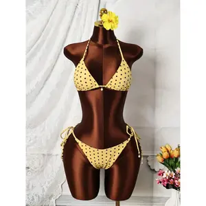 Women's Summer Bikini Set, Sexy Polka Dot Design, Beach Ready, Versatile Wear, Perfect for Beach Wear and Casual Occasions, Stylish Swimsuit for Ladies