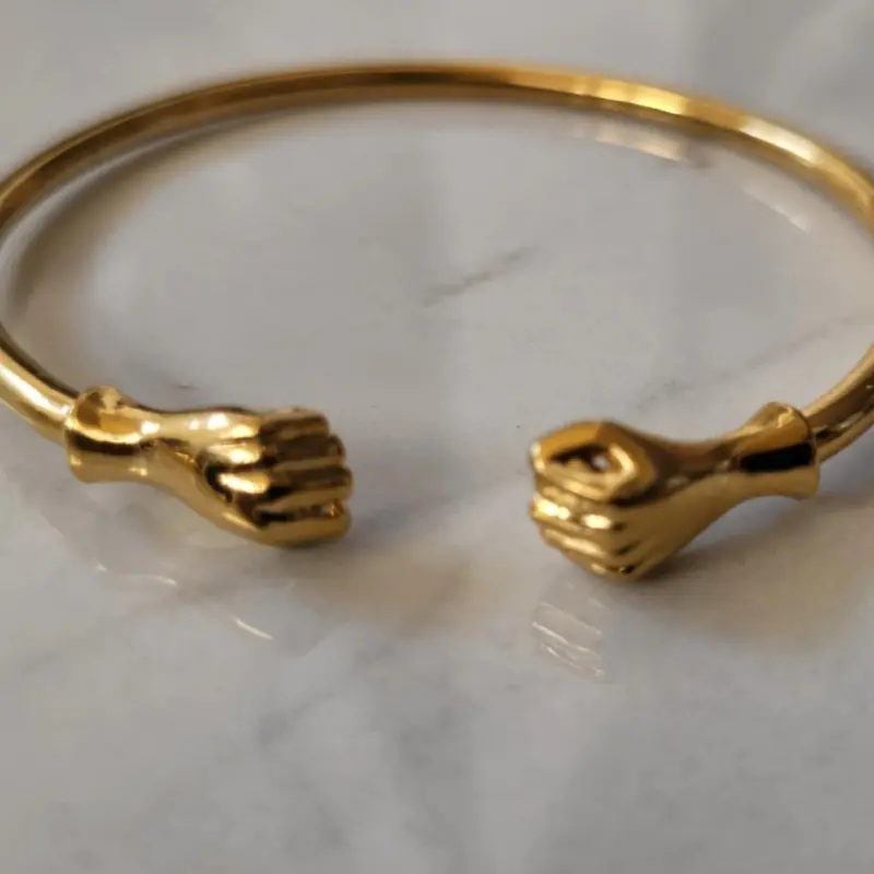 Fist Design Bangle, Fashionable Bangles, Fashionable Stackable Bracelets for Women & Girls, Boho Style Jewelry for Party, Daily Clothing Decor, Trendy Exquisite Jewelry for Gift, Trendy Jewellery Accessories
