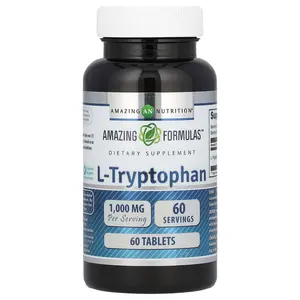 Amazing Nutrition L-Tryptophan, 1,000 mg, 60 Tablets